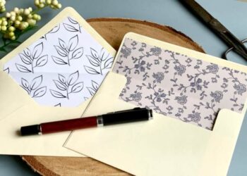 How To Make Simple Envelopes And Envelope Liners Using Basic Tools ...